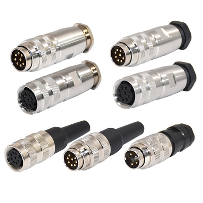 Qualität  Field Wirable M16 Waterproof Connector Male Female 2 - 12 Poles M16 Circular Connector Fabrik