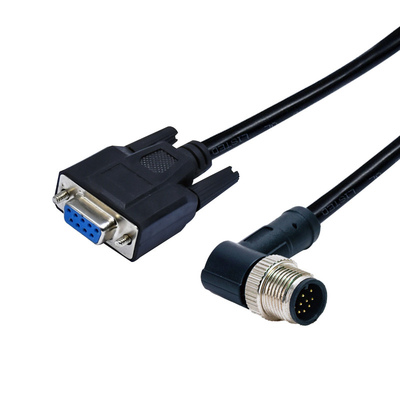3 - 17 Pin M12 zu Kabel-Verbindungsstück PVCs PUR DSUB wasserdichter kundenspezifischer Länge für Sensor