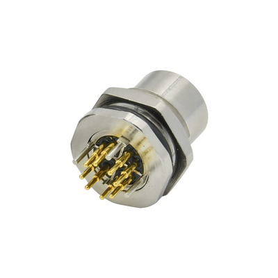 Platten-Berg-Verbindungsstück-wasserdichtes Verbindungsstück Front PWBs M12 weibliches für Sensor