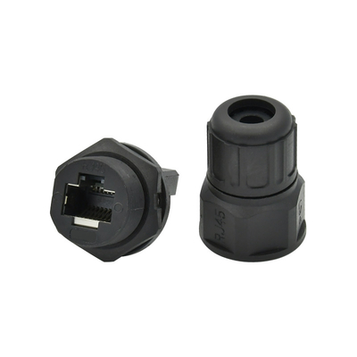 Berg-Jacks 8P8C CuZn PA66 wasserdichtes Platten-Rj45 wasserdichtes Verbindungsstück Rj45