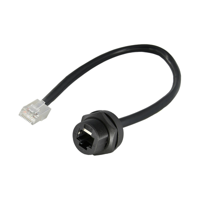 Schwarzes wasserdichtes IP67 Rj45 Ethernet-Verbindungsstück-wasserdichtes Draht-Verbindungsstück 8P8C