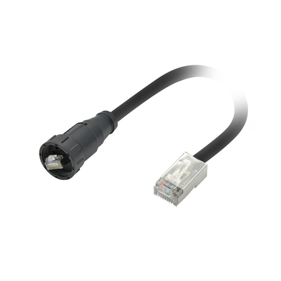 Mann zur männlichen wasserdichten Verbindungsstück-Schnellverriegelung 8P8C des Ethernet-Rj45 formte Kabel