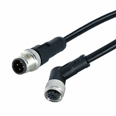 Elektrischer wasserdichter Code 3 des Rundsteckverbinder-A 4 5 Sensor-Verbindungsstück geformtes Kabel der Stiftm12