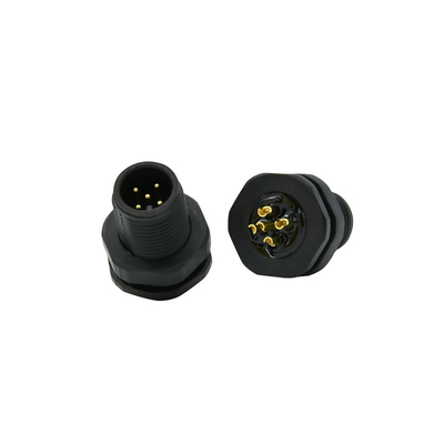 Kreis-Lötmittel M12 5 Pin Connector Panel Mounting Male verlegte wasserdichtes Verbindungsstück M12