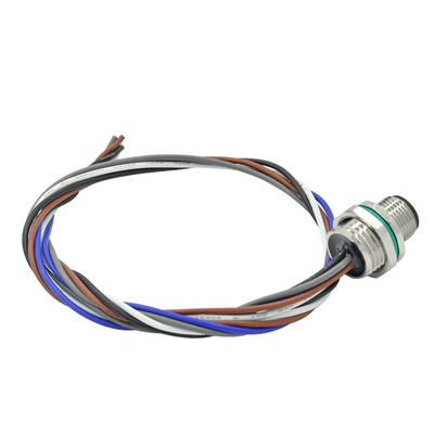 Sensor-Schraube Jack 5 bringt wasserdichtes des Behälter-M12 Draht-Verbindungsstück Platten-des Berg-M12 in Position