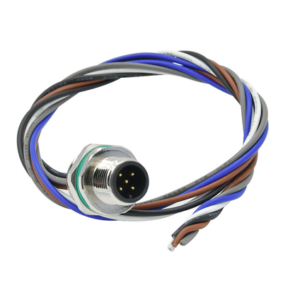 Sensor-Schraube Jack 5 bringt wasserdichtes des Behälter-M12 Draht-Verbindungsstück Platten-des Berg-M12 in Position
