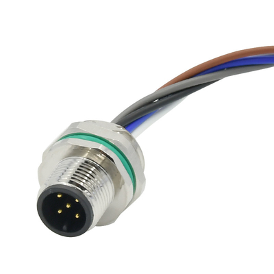 5 des Stiftm12 Platten-Bergdrahtseil Sensor-Verbindungsstück-A B D X männliches wasserdichtes Verbindungsstück M12