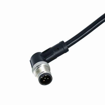 Ourdoor M12 Stiftwasserdichter PUR PVCs AWG22-26 des Kabel-Verbindungsstück-A des Code-5 Sensor-Draht