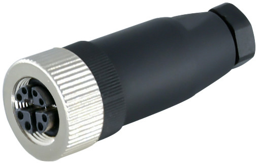 X-Code 4 8 Pin-M12 wasserdichte Verbindungsstück-männlich-weibliche gerade/gestoßene IP67 IP68