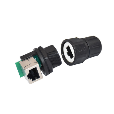 Platten-Berg Shell 4p 8p männlich-weiblicher abgeschirmter Cat5e Cat6a des wasserdichten Koppler-Rj45 Verbindungsstück-