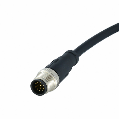 IP68 weibliches Kabel-Verbindungsstück des Mannm12 wasserdichtes Verbindungsstück-22AWG 24AWG 26AWG M12