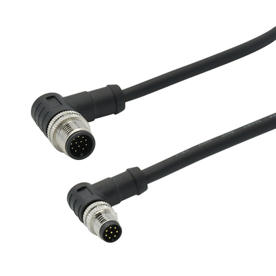 Runder m12 bis m8 3-12 Kontakte A-X-codierter Sensor für den Außenbereich, IP68-Kabelstecker, m12, m8, Autokabel