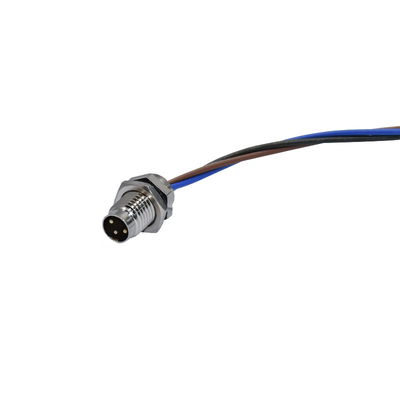 Wasserdichtes Verbindungsstück IP67 5A M8 2 - 19 Phosphor-Bronzen-Verbindungsstück-Anschluss der Stift24-20awg