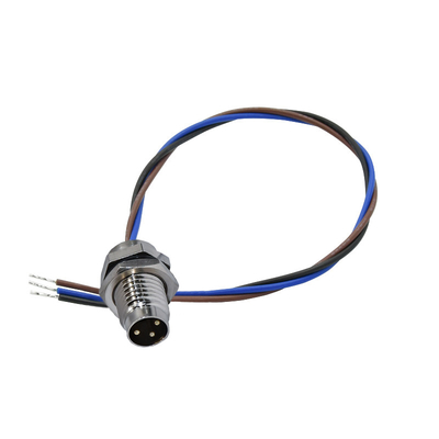 Wasserdichtes Verbindungsstück IP67 5A M8 2 - 19 Phosphor-Bronzen-Verbindungsstück-Anschluss der Stift24-20awg