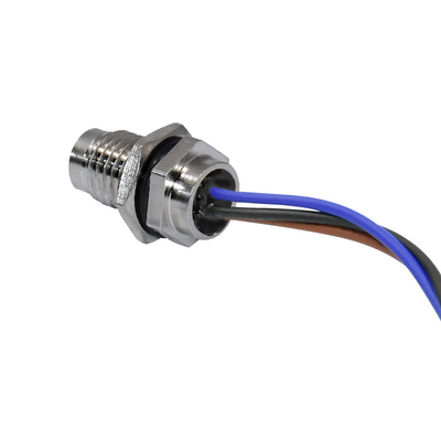 Wasserdichtes Verbindungsstück IP67 5A M8 2 - 19 Phosphor-Bronzen-Verbindungsstück-Anschluss der Stift24-20awg