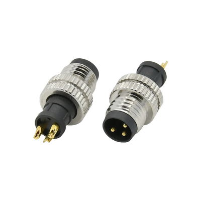 Nickel überzog Bewertungs-Temperaturspanne -40℃~+105℃ M8 4 PIN Connector 5A gegenwärtige