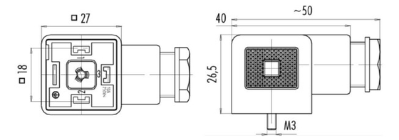 1/4 Gewinde-Solenoid-Stromanschluss für Industrie