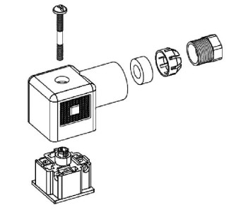 24V Spannung Edelstahl-Solenoidventilkopplung Schwerlast