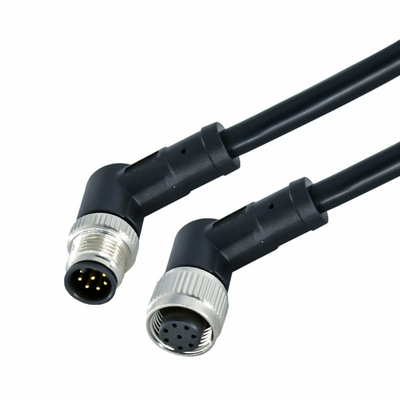 M12-Anschluss mit 8-Pin-wasserdichtem geformtem Steckkabel