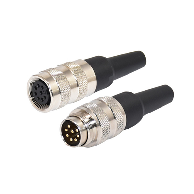 IP67 M16 wasserdichtes Steckverbinder mit PBT-Isolatormaterial und Kontaktplatte Au Gold/Gold