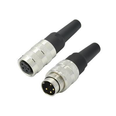IP67 M16 wasserdichtes Steckverbinder mit PBT-Isolatormaterial und Kontaktplatte Au Gold/Gold