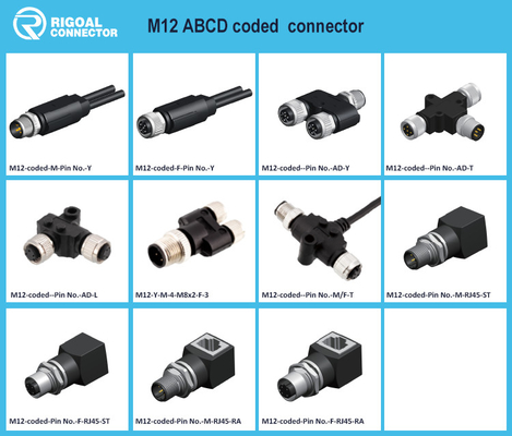 Wasserdichte Verbindung für Industrieautomation M12 mit 4A-Nennstrom DIN 3 Pins