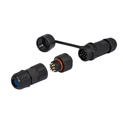 Kunststoff-LED-Wasserdichte-Anschluss mit schwarzer Beschichtung und IP67/IP68-Wasserdichte