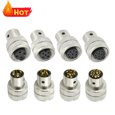 M12 Buchsenstecker, geschirmt, 3-17 polig, IP67 wasserdicht, DIN-Standard