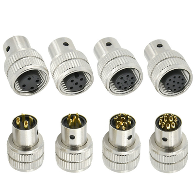 M12 Buchsenstecker, geschirmt, 3-17 polig, IP67 wasserdicht, DIN-Standard