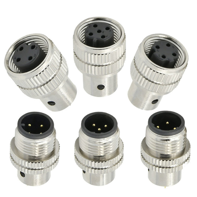 M12 Buchsenstecker, geschirmt, 3-17 polig, IP67 wasserdicht, DIN-Standard