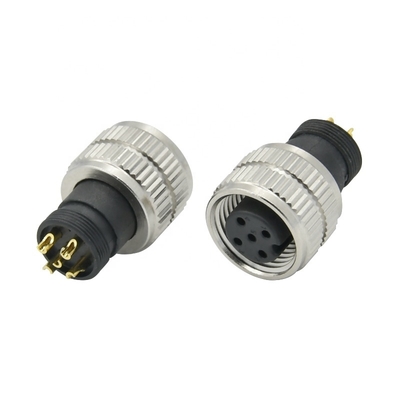 M12 Kreislaufanschluss IP68 Wasserdicht 3-17 Pin Männlich Weiblich
