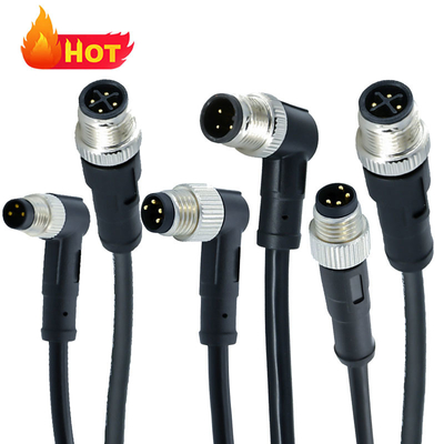 M12 Stecker, wasserdicht, M8 Stecker, IP67 IP68, Messingkontakte