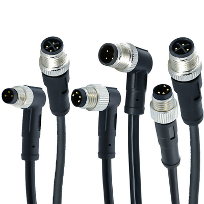Rigoal M12 bis M8 Wasserdichte Verbindung von Mann zu Frau IP67 IP68 3-17 Pin