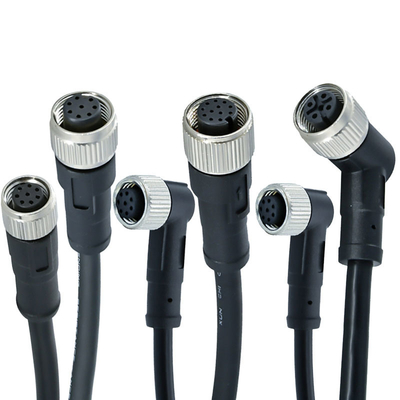 Rigoal M12 bis M8 Wasserdichte Verbindung von Mann zu Frau IP67 IP68 3-17 Pin