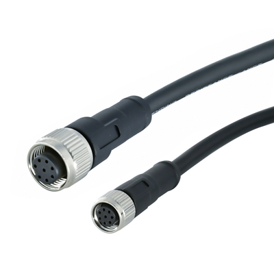 Rigoal M12 bis M8 Wasserdichte Verbindung von Mann zu Frau IP67 IP68 3-17 Pin