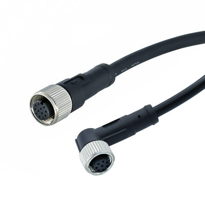 Rigoal M12 bis M8 Wasserdichte Verbindung von Mann zu Frau IP67 IP68 3-17 Pin