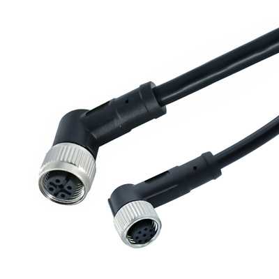 Rigoal M12 bis M8 Wasserdichte Verbindung von Mann zu Frau IP67 IP68 3-17 Pin