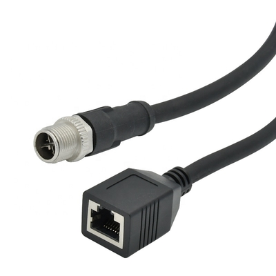 M12 Ethernet Kabel 4-polig 8-polig D X Code für Industriekamera Machine Vision