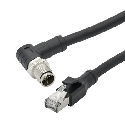 M12 Ethernet Kabel 4-polig 8-polig D X Code für Industriekamera Machine Vision