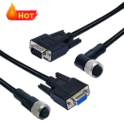 M12 bis D-Sub Wasserdichte Verbindung IP68 DB9 DB15 DB25 DB37