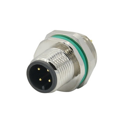 Rigoal M12 8-Pin IP67 Wasserdichter Stecker, Stecker/Buchse, Frontplattenmontage