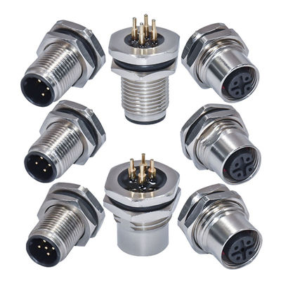 M12 wasserdichtes Steckverbinder 3-17 Pin Männlich weiblich IP67 IP68 DIN