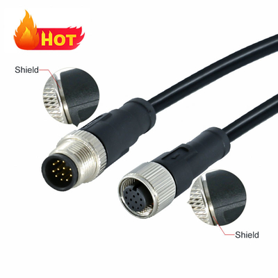 M12 Wasserdichte Verbindung 3-17 Pin IP67 IP68 DIN-Standard