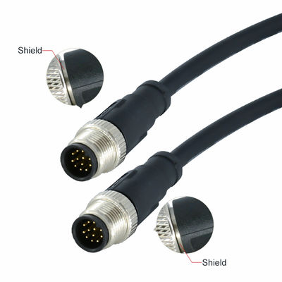 M12 Wasserdichte Verbindung 3-17 Pin IP67 IP68 DIN-Standard