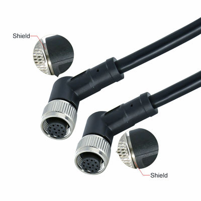 M12 Wasserdichte Verbindung 3-17 Pin IP67 IP68 DIN-Standard