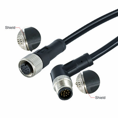 M12 Wasserdichte Verbindung 3-17 Pin IP67 IP68 DIN-Standard