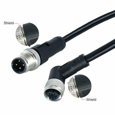 M12 wasserdichtes Steckverbinder IP68 3-17 Pin Männlich weiblich Schraubentyp DIN