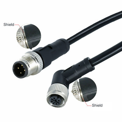 M12 wasserdichtes Steckverbinder IP68 3-17 Pin Männlich weiblich Schraubentyp DIN