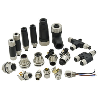 M12 Wasserdichter Stecker IP67 IP68 Stecker Buchse 3-24 Pin DIN IEC61076