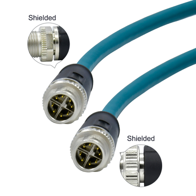 M12 wasserdichtes Steckverbinder männlich weiblich 3-17 Pin IP68 vergoldet